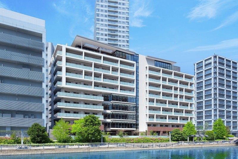デザイン性の高い形状で、高層マンションのようなお洒落感のある外観