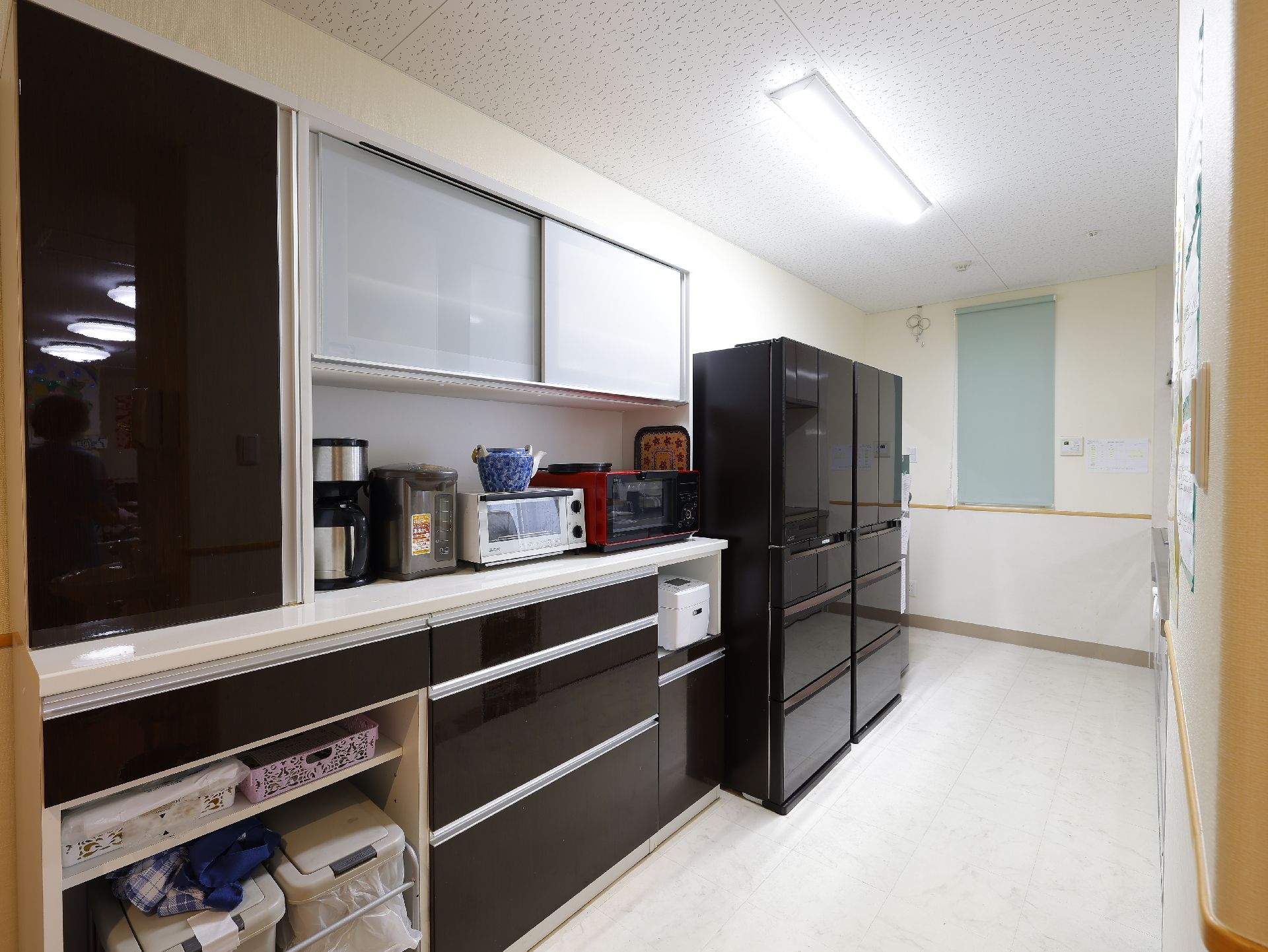 車椅子に乗った高齢女性を介助をする女性ヘルパー