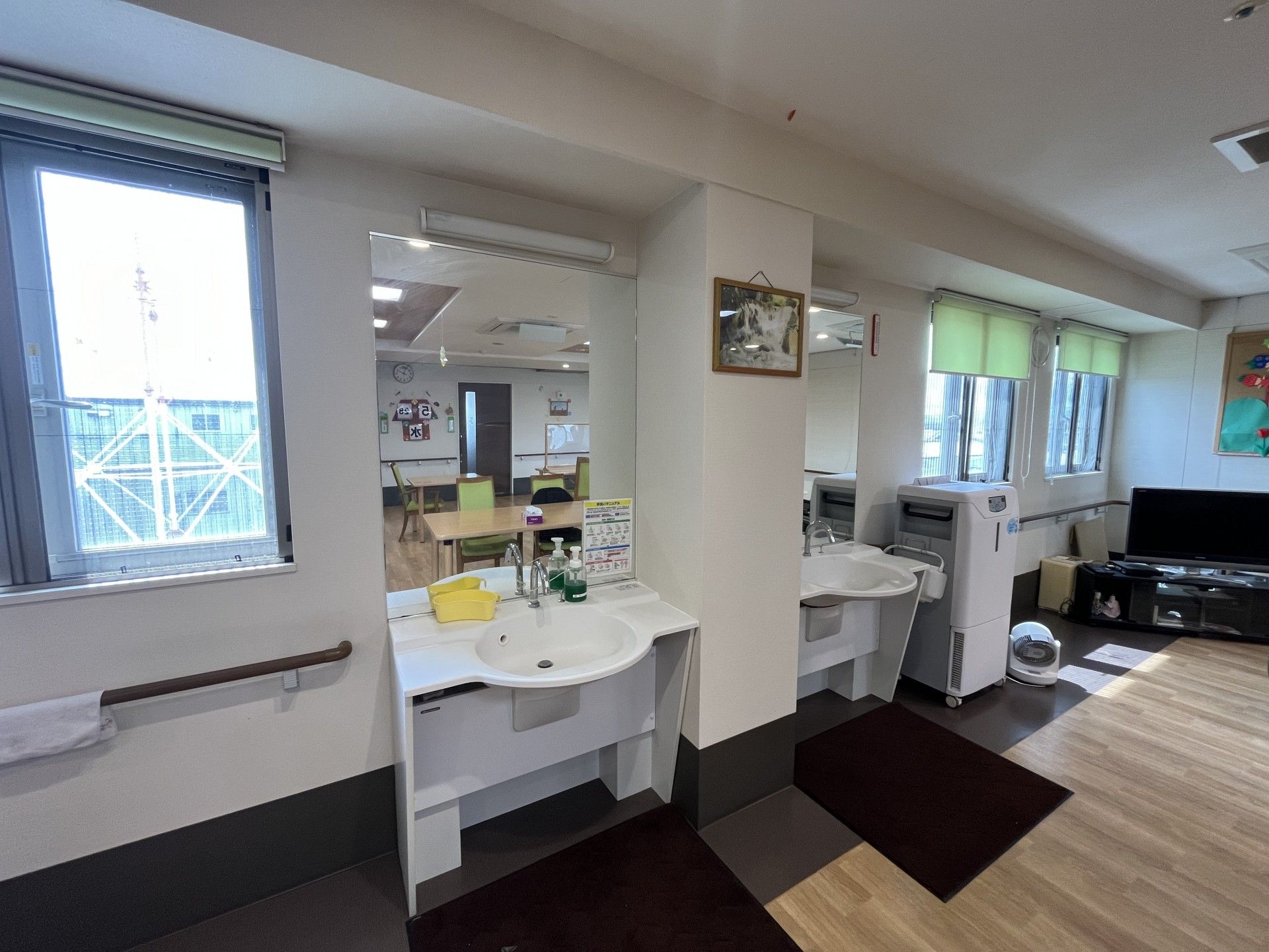 手洗い場と共有スペース
