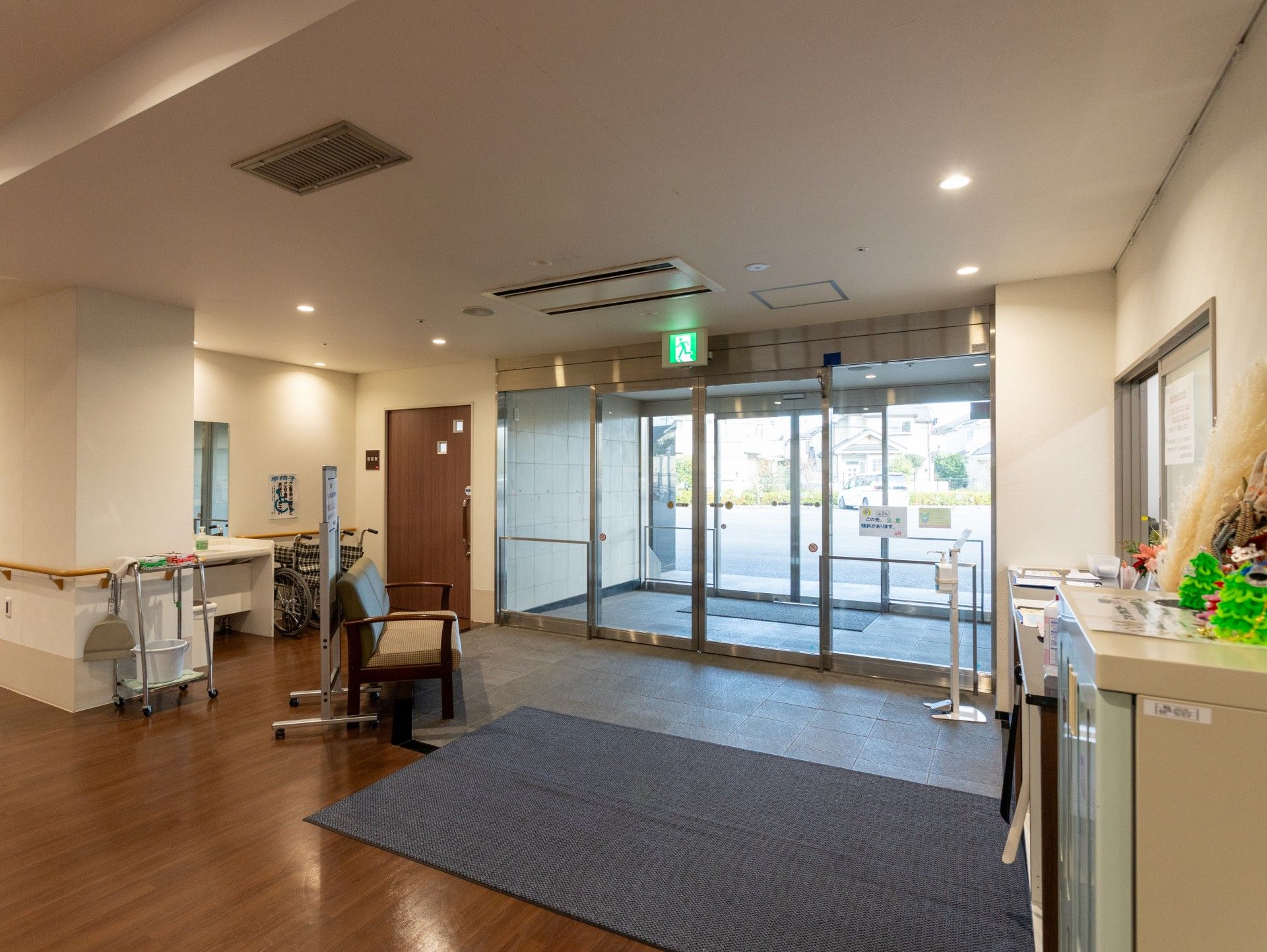 広いエントランス