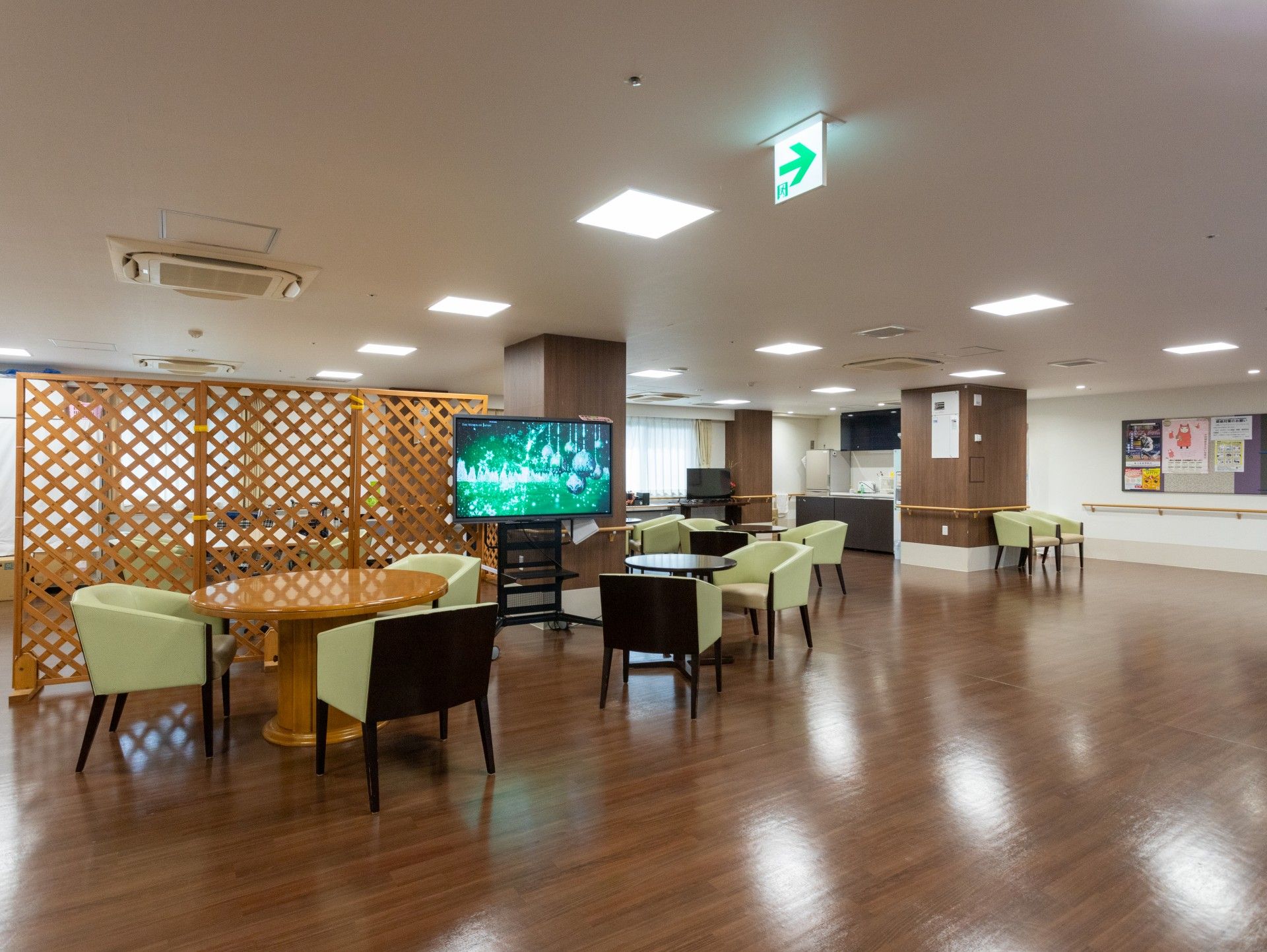 広々とした共有スペース