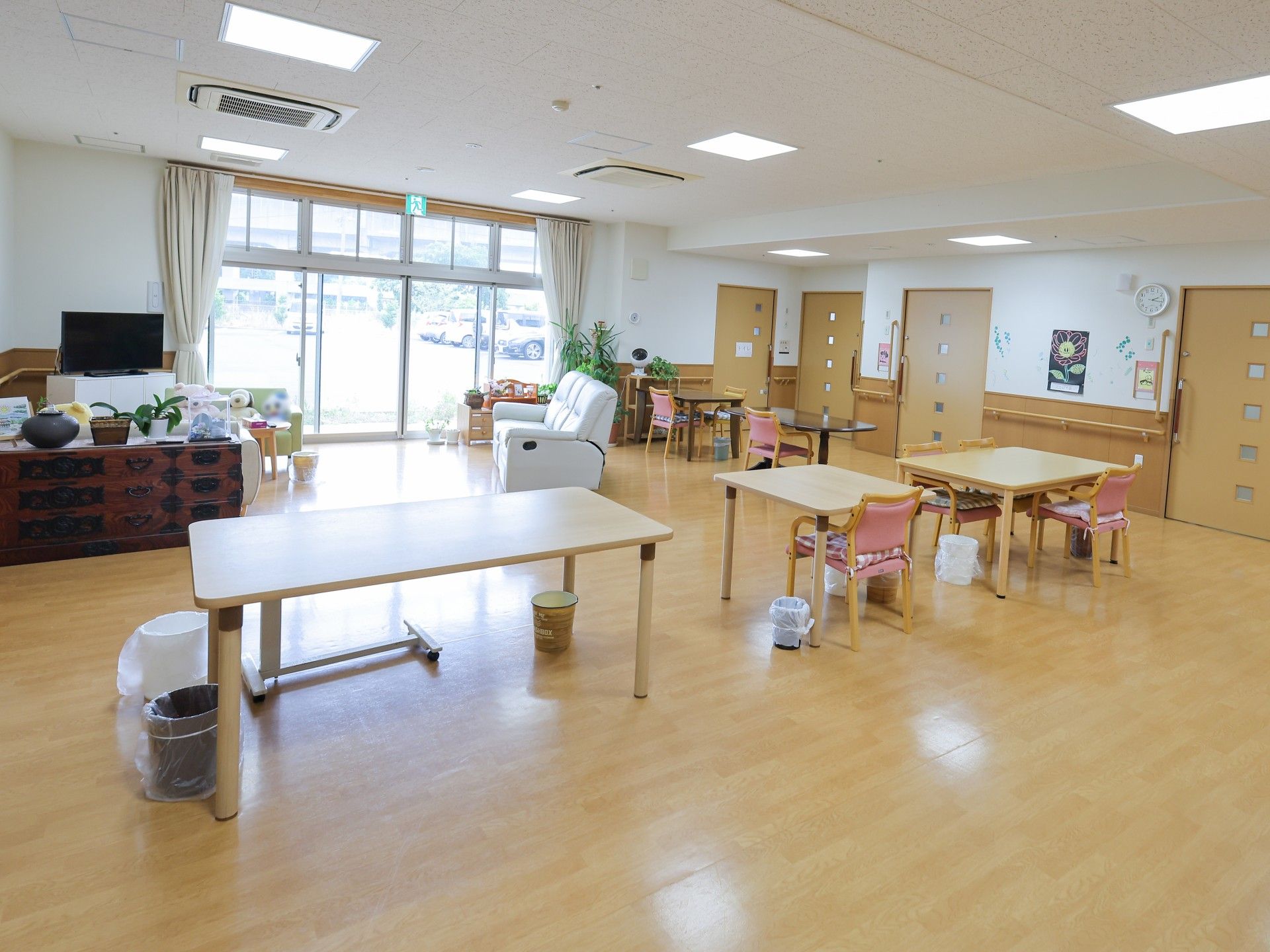 広々とした共有スペース