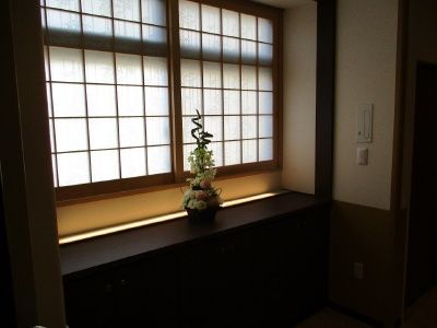 和風の落ち着いた窓辺