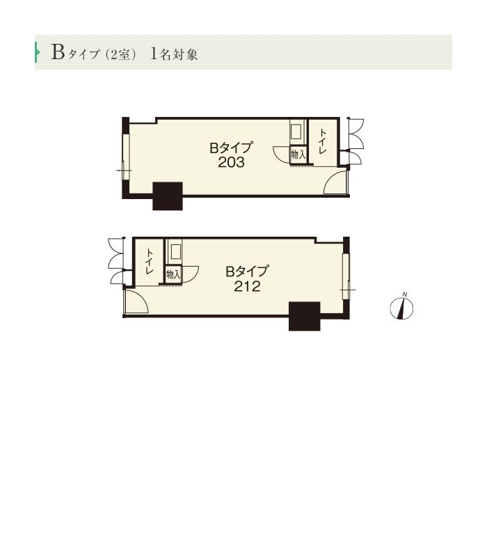 アルファケア創成川公園のBタイプの間取り図