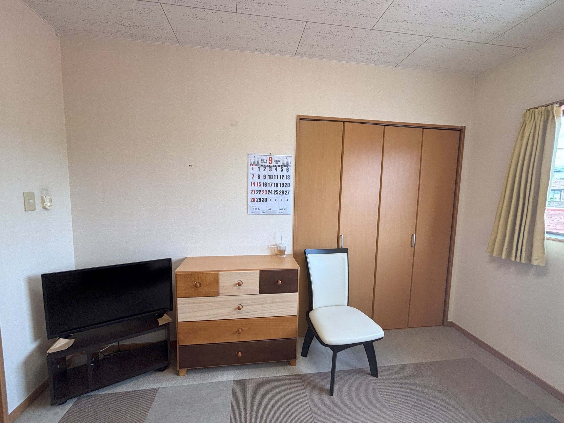 落ち着いた個室の一角