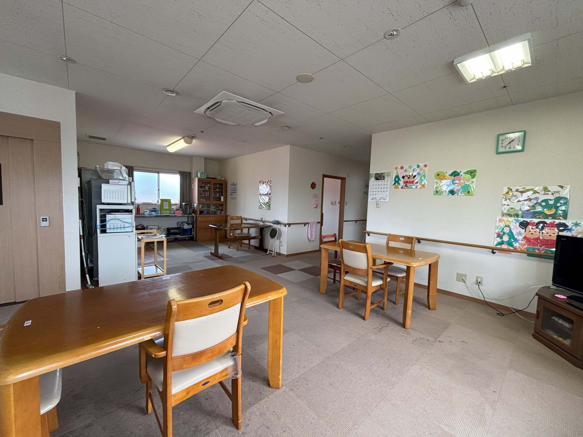 明るい共有スペース