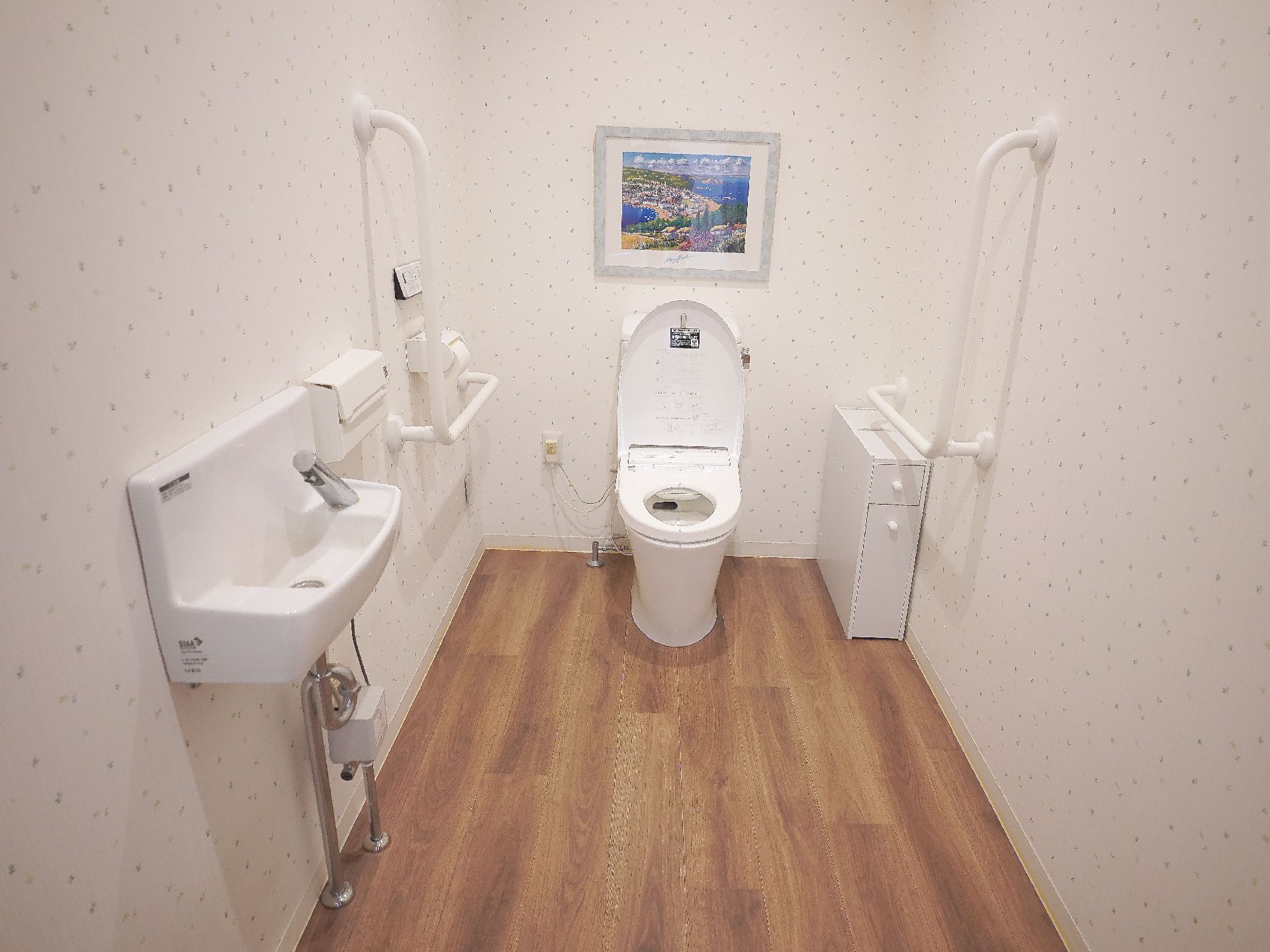 広々としているトイレ