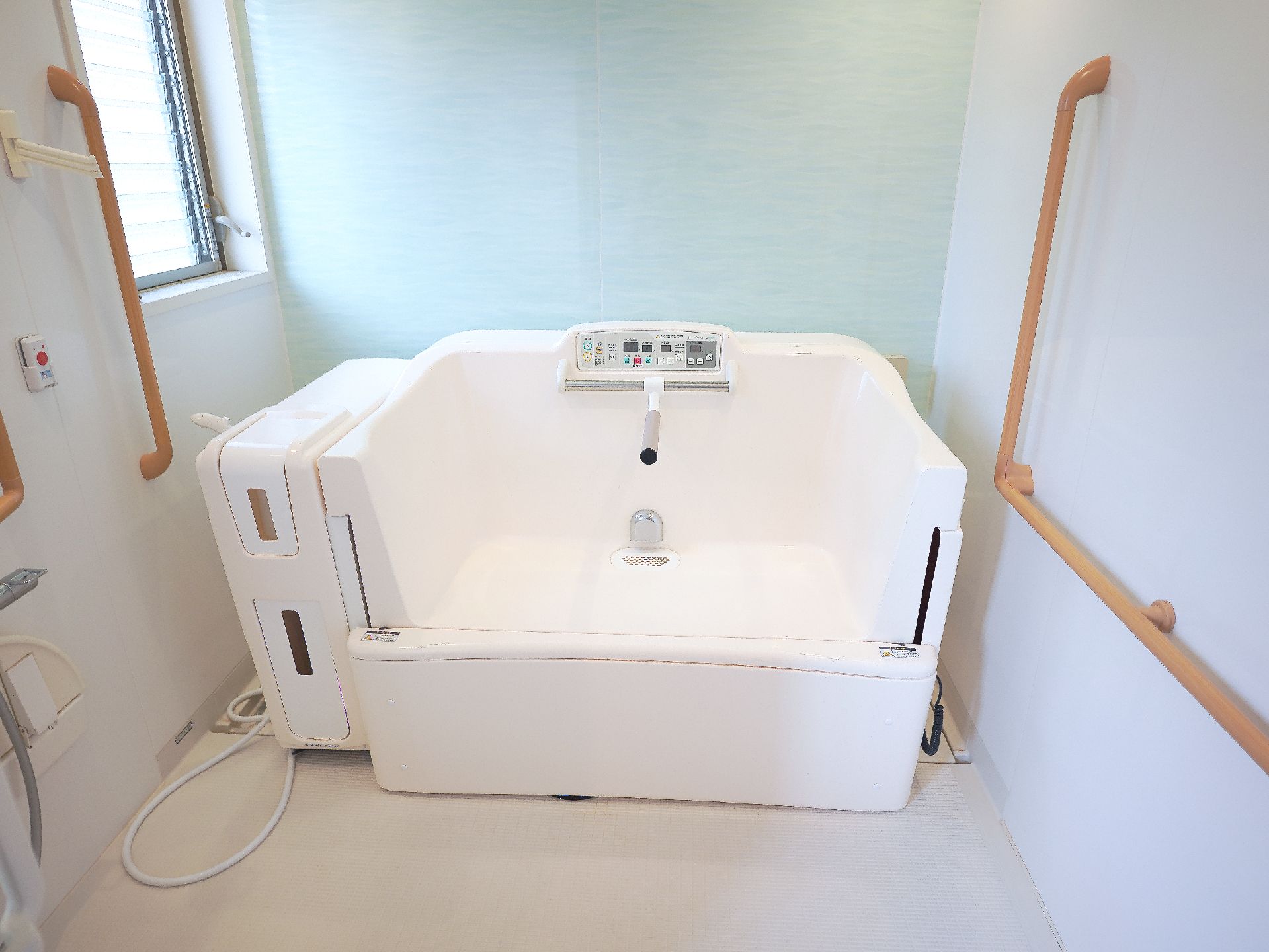 入浴装置が用意されている浴室