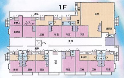 エスペランサ下村の1Ｆのフロアマップ