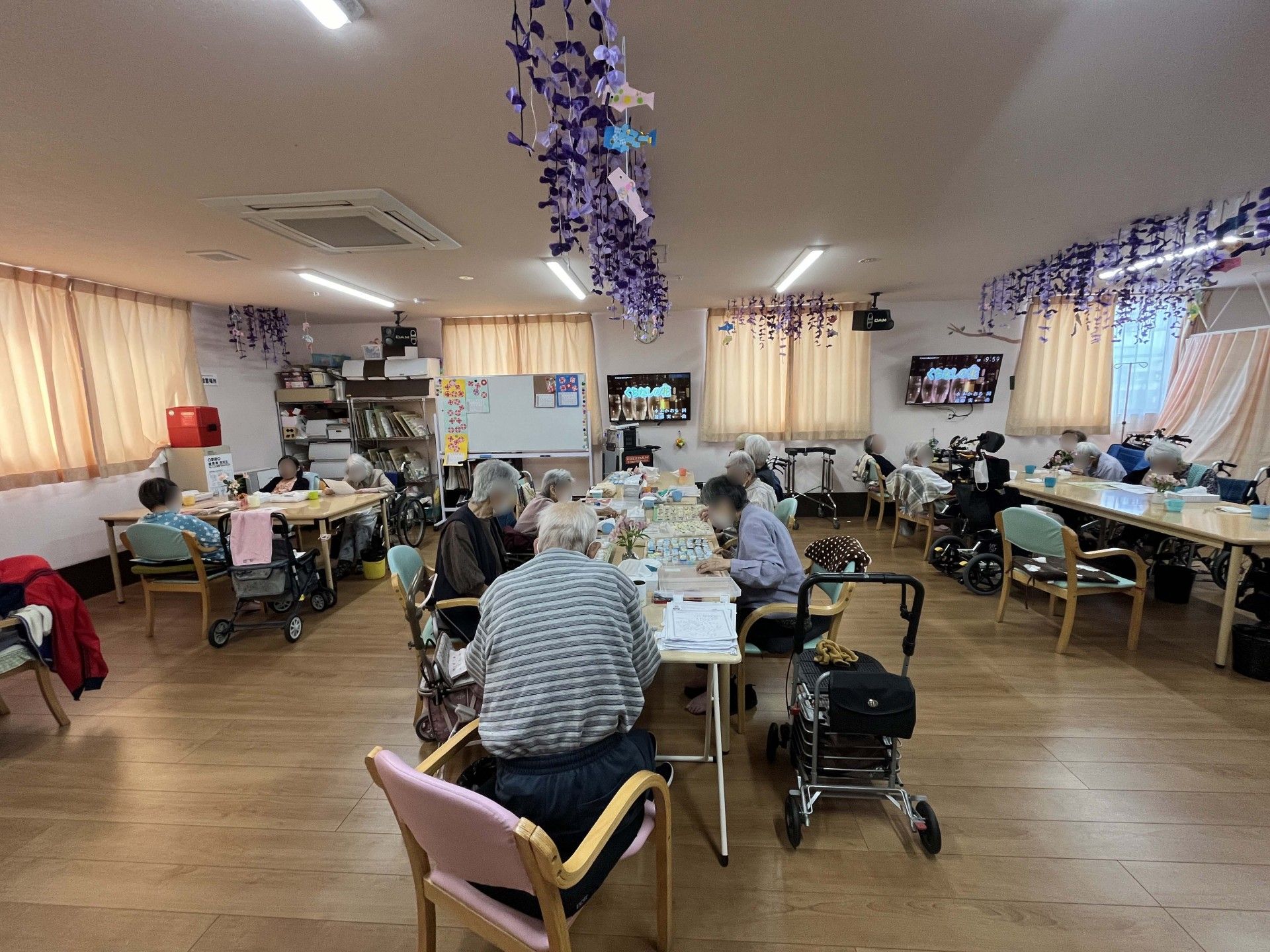 共有スペースでの憩いの時間