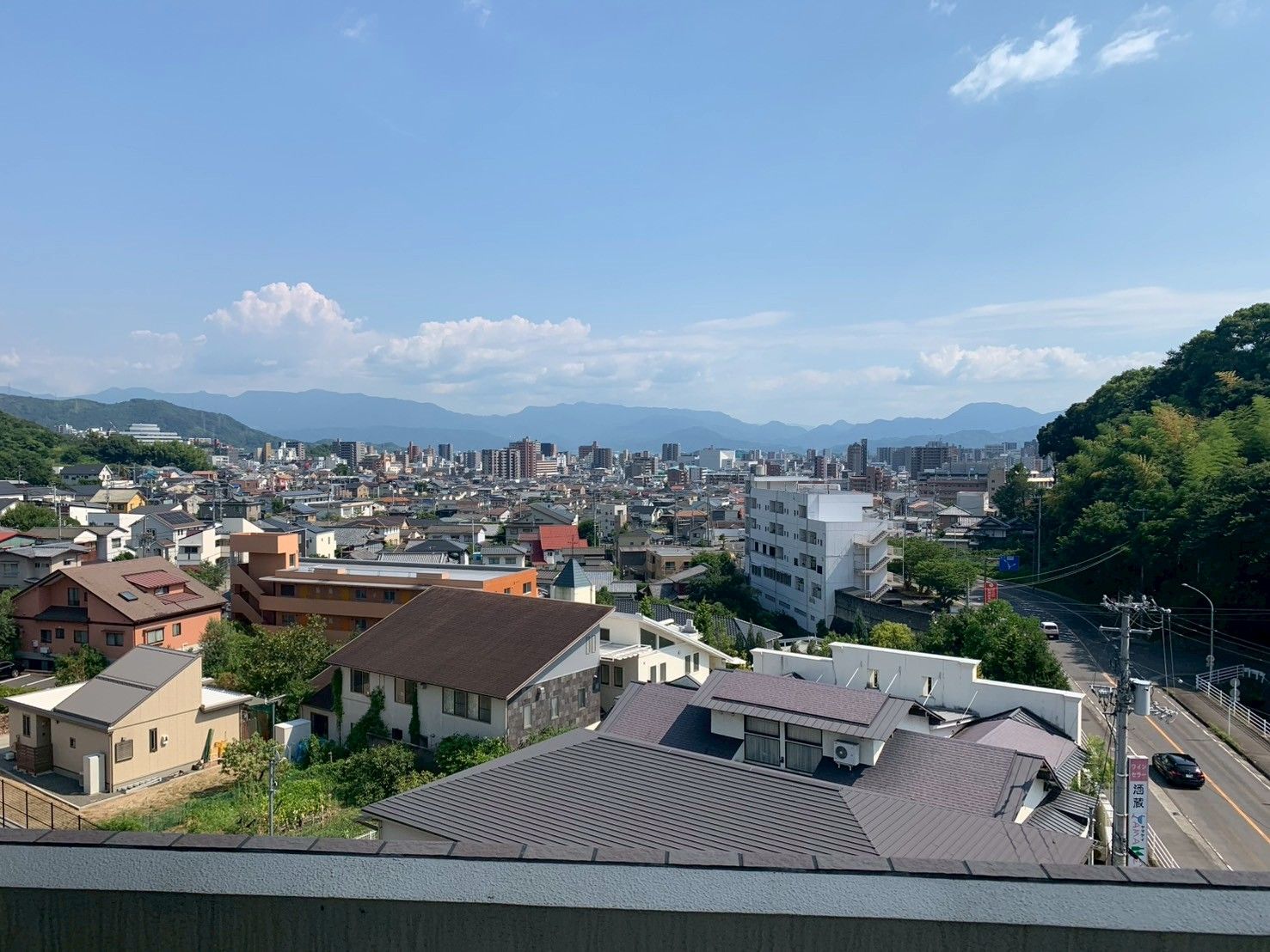 遠くまで見渡せる眺望