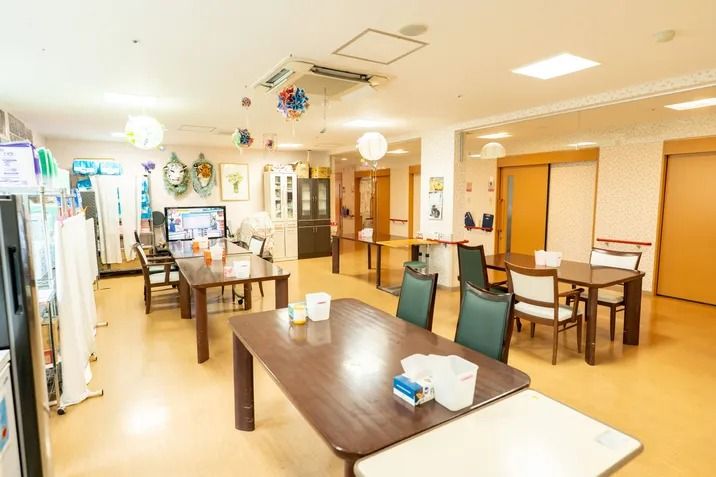 明るい共有スペース