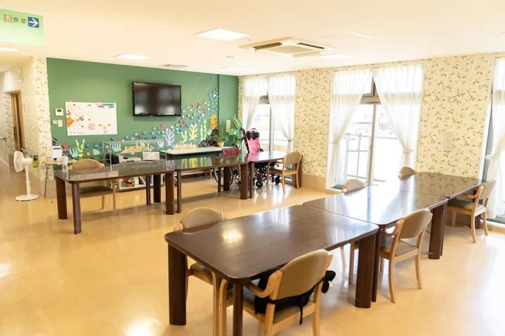 明るい共有スペース