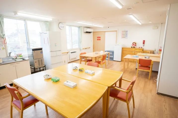 明るい共有スペース