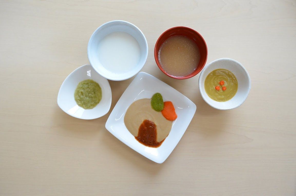 おかゆと味噌汁やミキサー食のセット