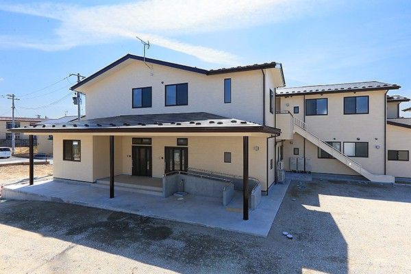 新しい居住施設の外観