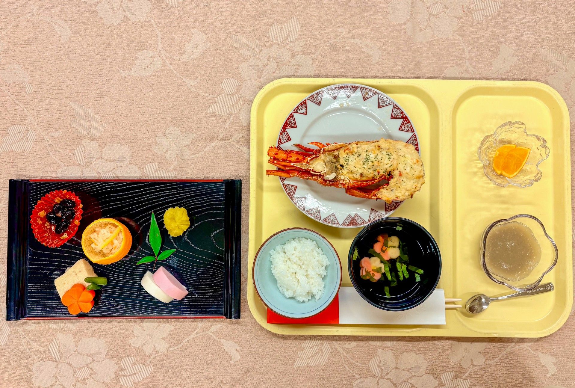 彩り豊かな食事の盛り付け