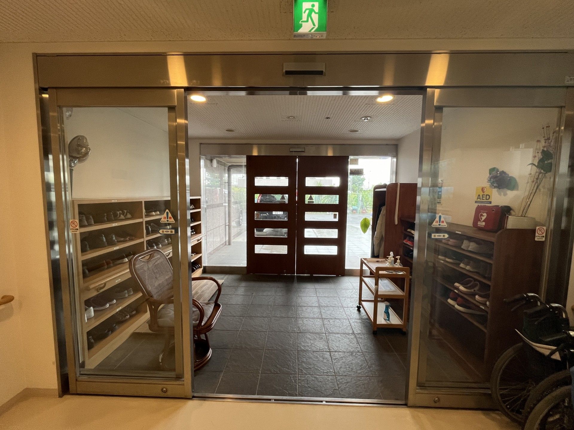 出入りしやすい玄関エリア