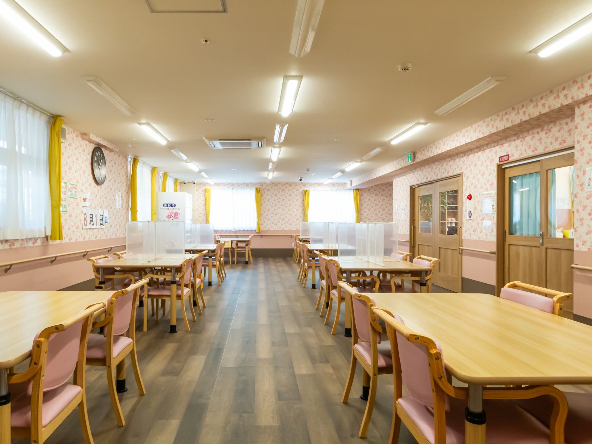 明るい共有スペース