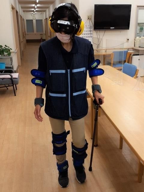 リハビリ支援装置を装着した方