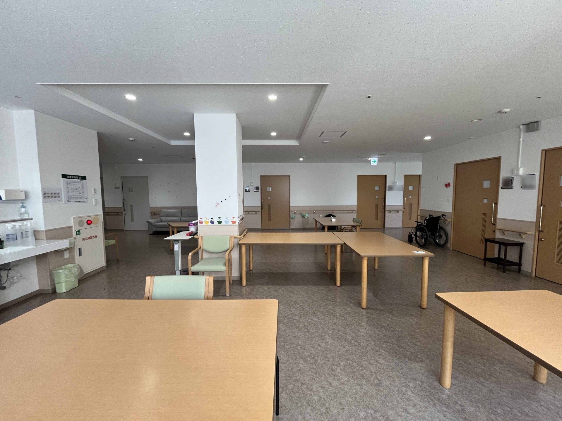 広々とした共有スペース