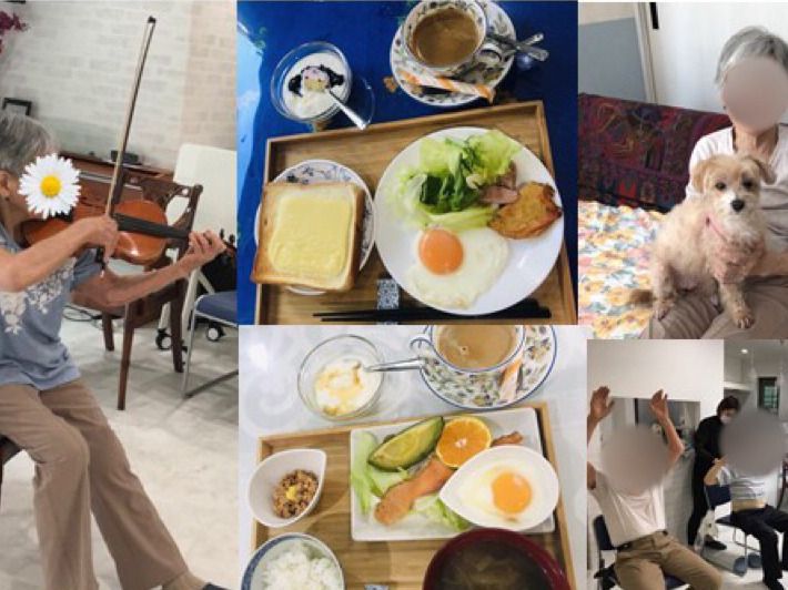 ひとりで部屋でくつろいでいる男性。ホワイトを基調とした部屋で明るい様子が分かる