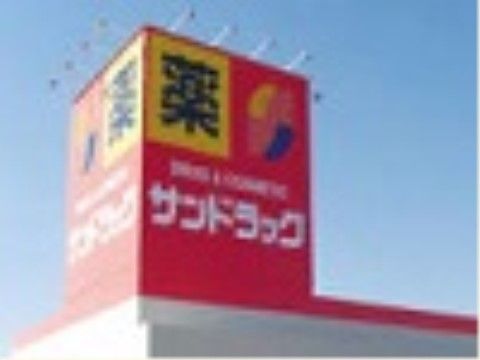 大きく漢字で「薬」と印字された分かりやすい表示のドラッグストアである。薬のほか日用品などの購入も可能である。