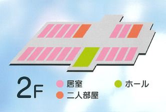 住宅型有料老人ホーム 夢叶の里の2Ｆのフロアマップ