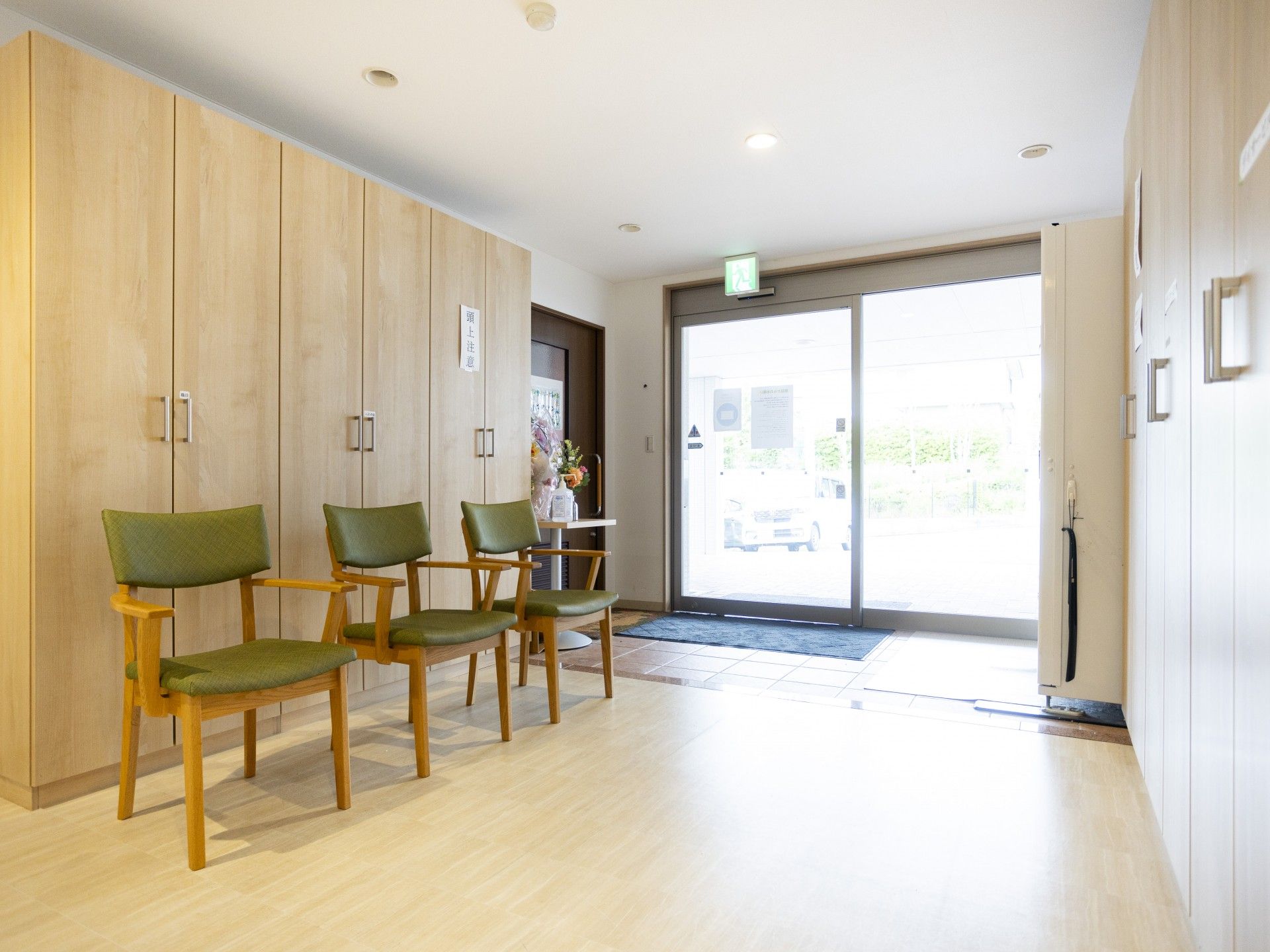 明るいエントランス