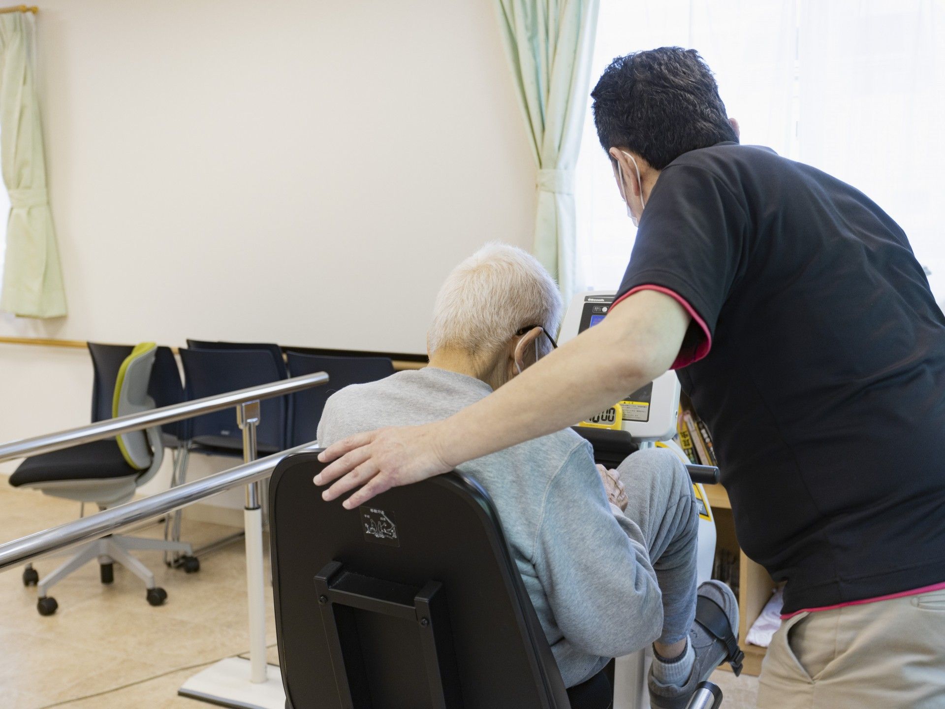 優しいサポートの場面