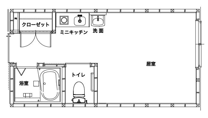 サービス付き高齢者向け住宅 ケアビレッジ菜々月の間取りの間取り図