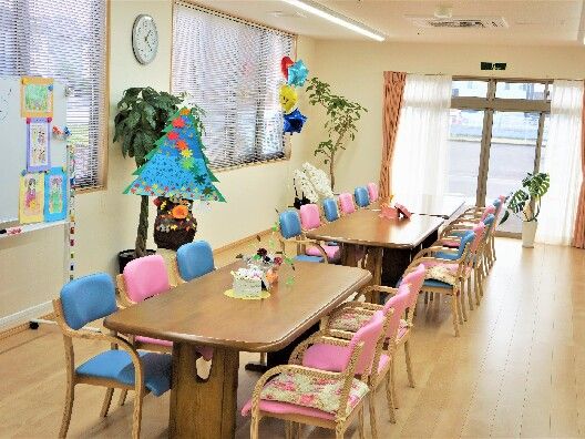 介護施設の共有スペース