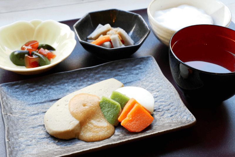 素材の形を生かしたソフト食食