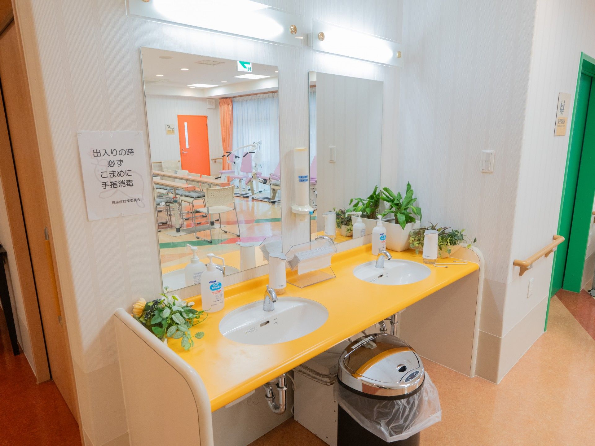 手洗い場の様子