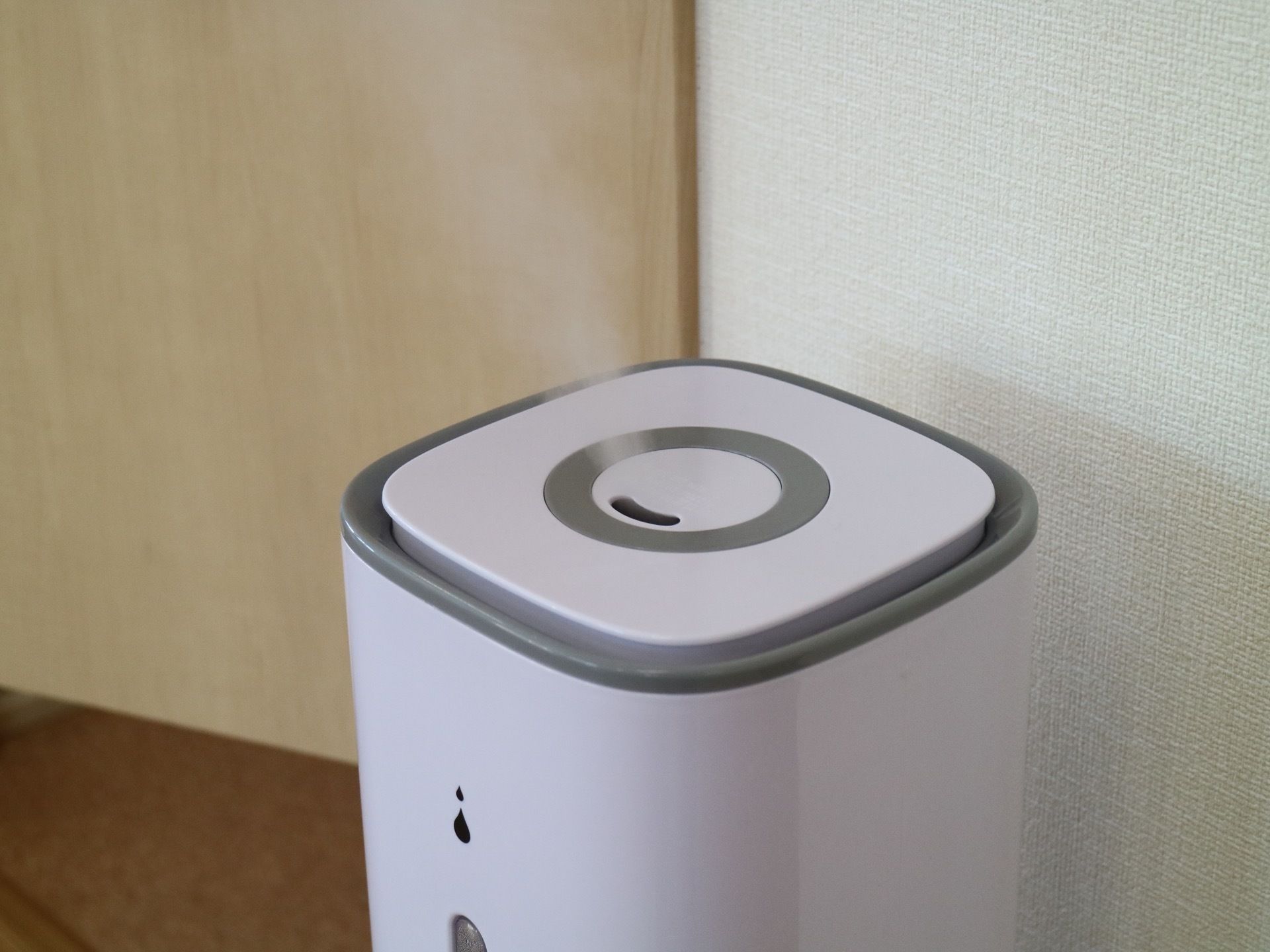 加湿器を置き、部屋の湿度を調整することで、感染症の予防に努めている。快適な住空間を作れるよう工夫をしている。