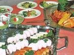 色とりどりの料理の盛り付け