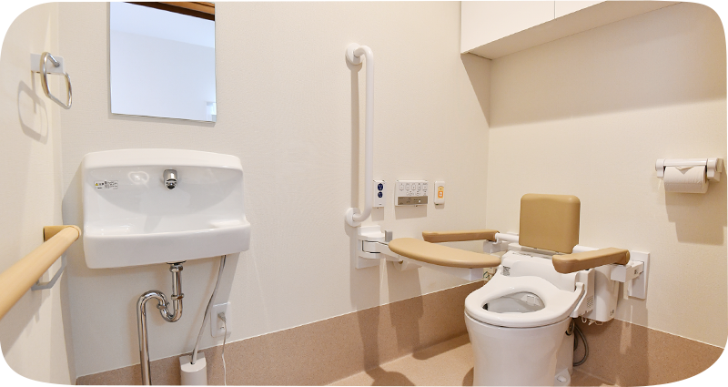 バリアフリーのトイレ設備