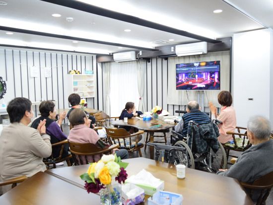 共用スペースでの憩いの時間