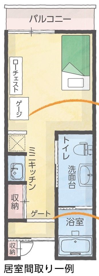 ハートランド・エミシア久我山の居室の間取り図