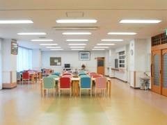 施設内のリラックススペースを写した写真