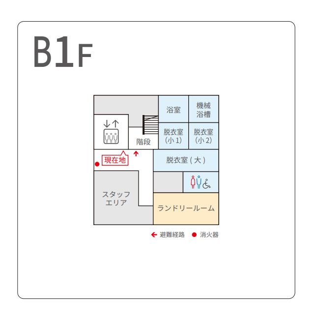 町田せりがやVILLAGEのＢ1Ｆのフロアマップ
