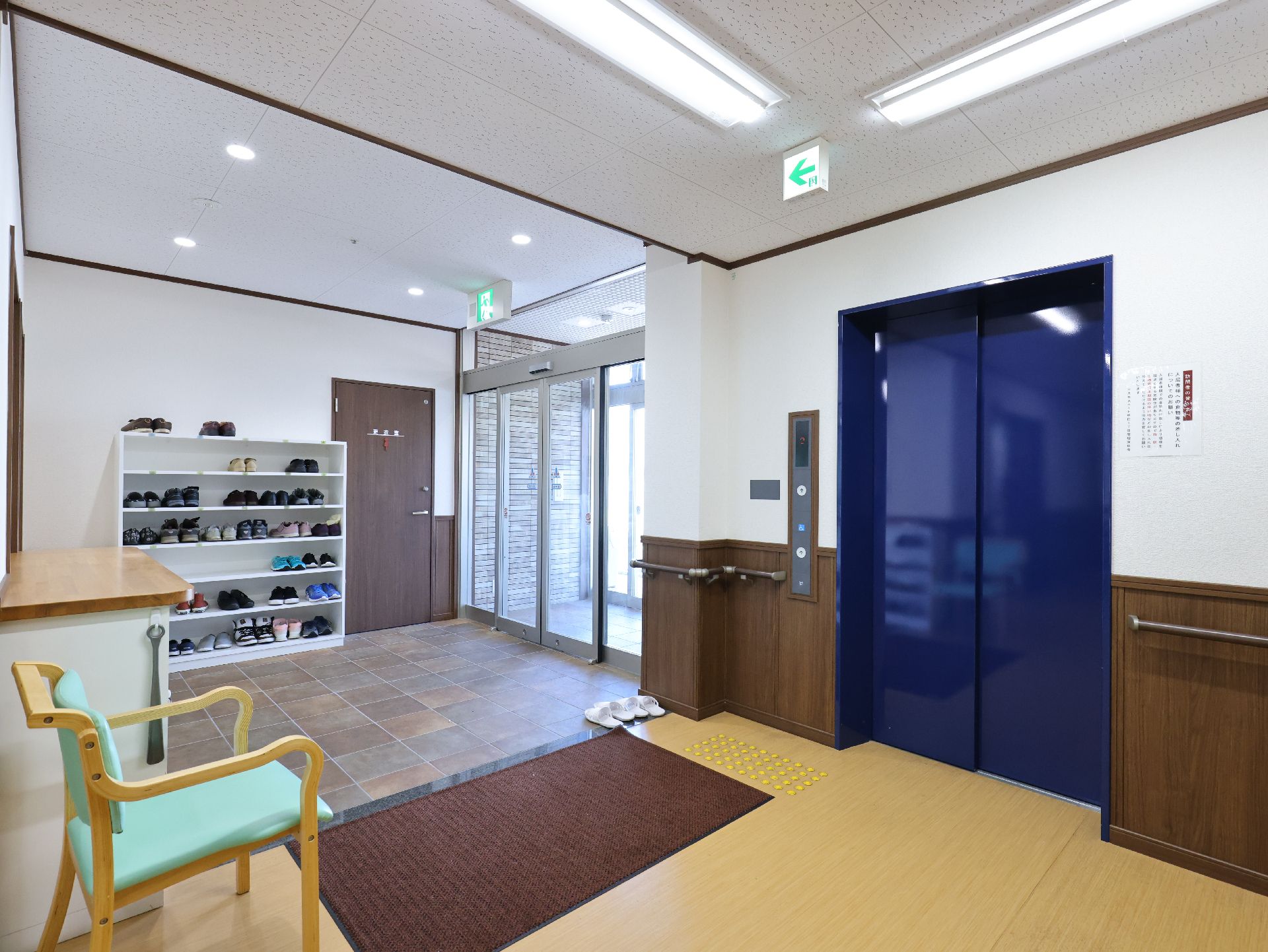 1F玄関に設置されたエレベーター