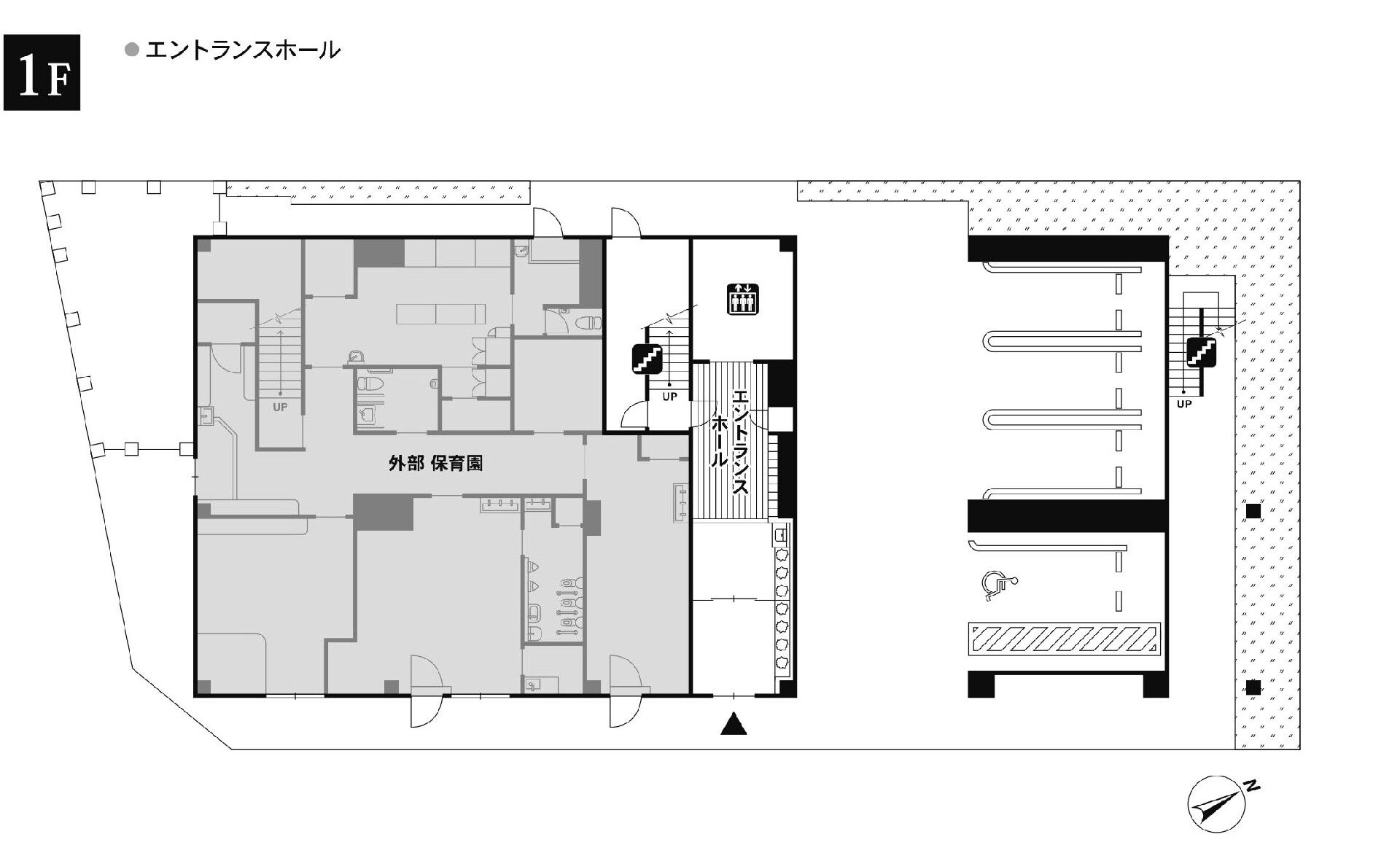 ライフコミューン中山の1Ｆのフロアマップ