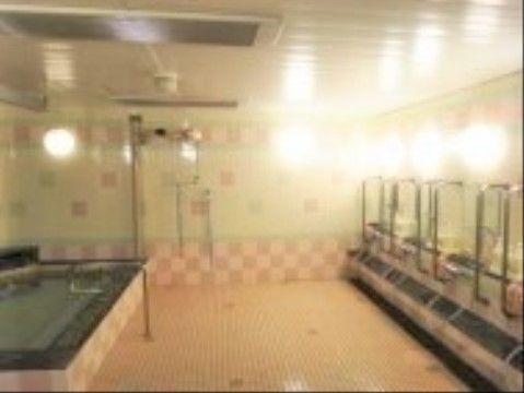 ラ・ナシカ つるみの浴室。要介護の高い方でも安心して入浴できる環境を用意している。
