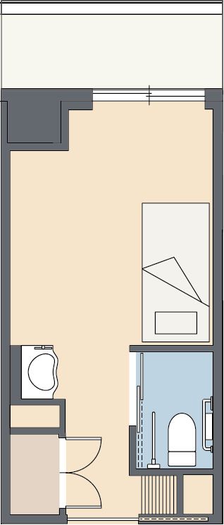 リハリビング神戸須磨のA2タイプ(東向き)の間取り図