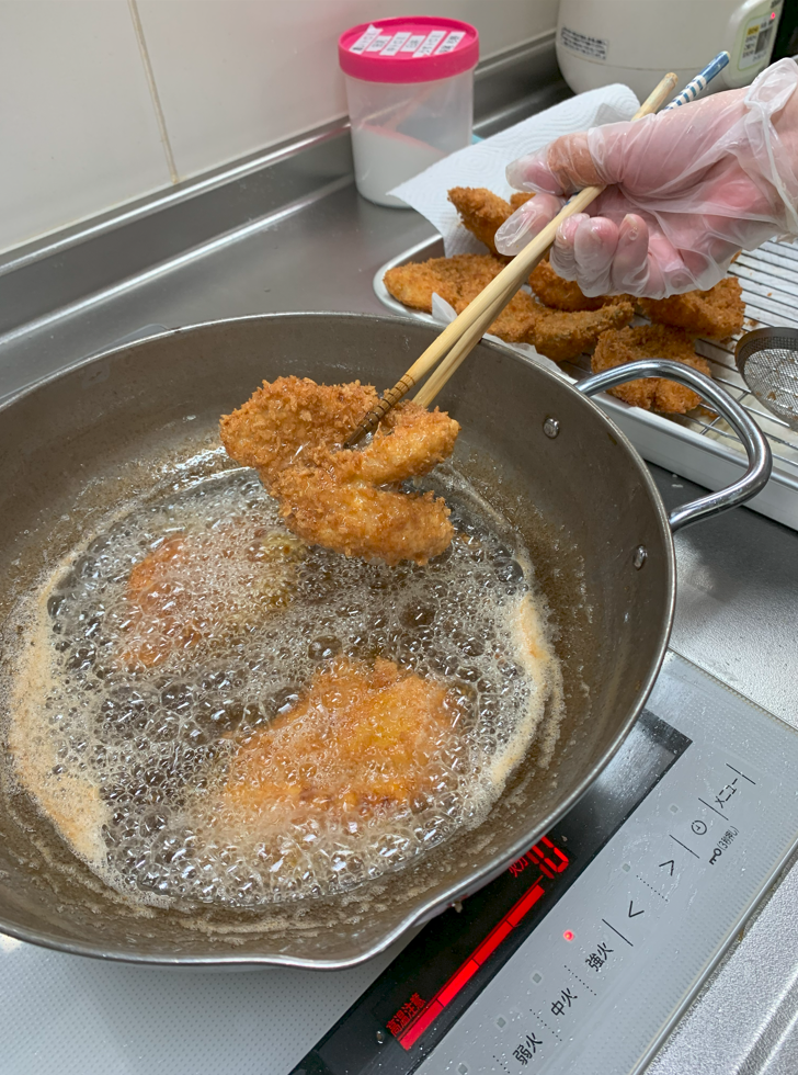 手作り料理風景のキッチン