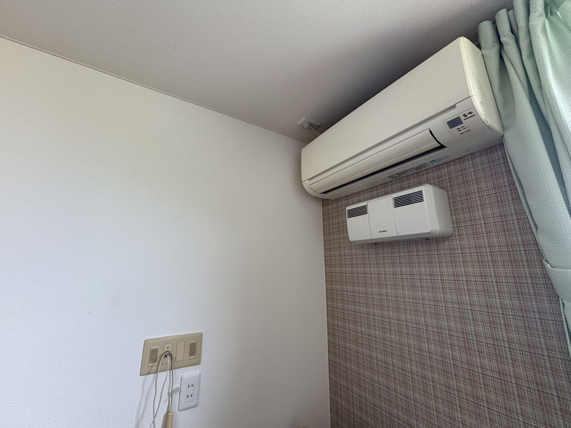 快適な空調設備の部屋