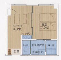 あんしんホームやすおかのAタイプの間取り図