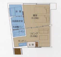 あんしんホームやすおかのDタイプの間取り図