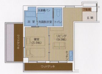 あんしんホームやすおかのEタイプの間取り図